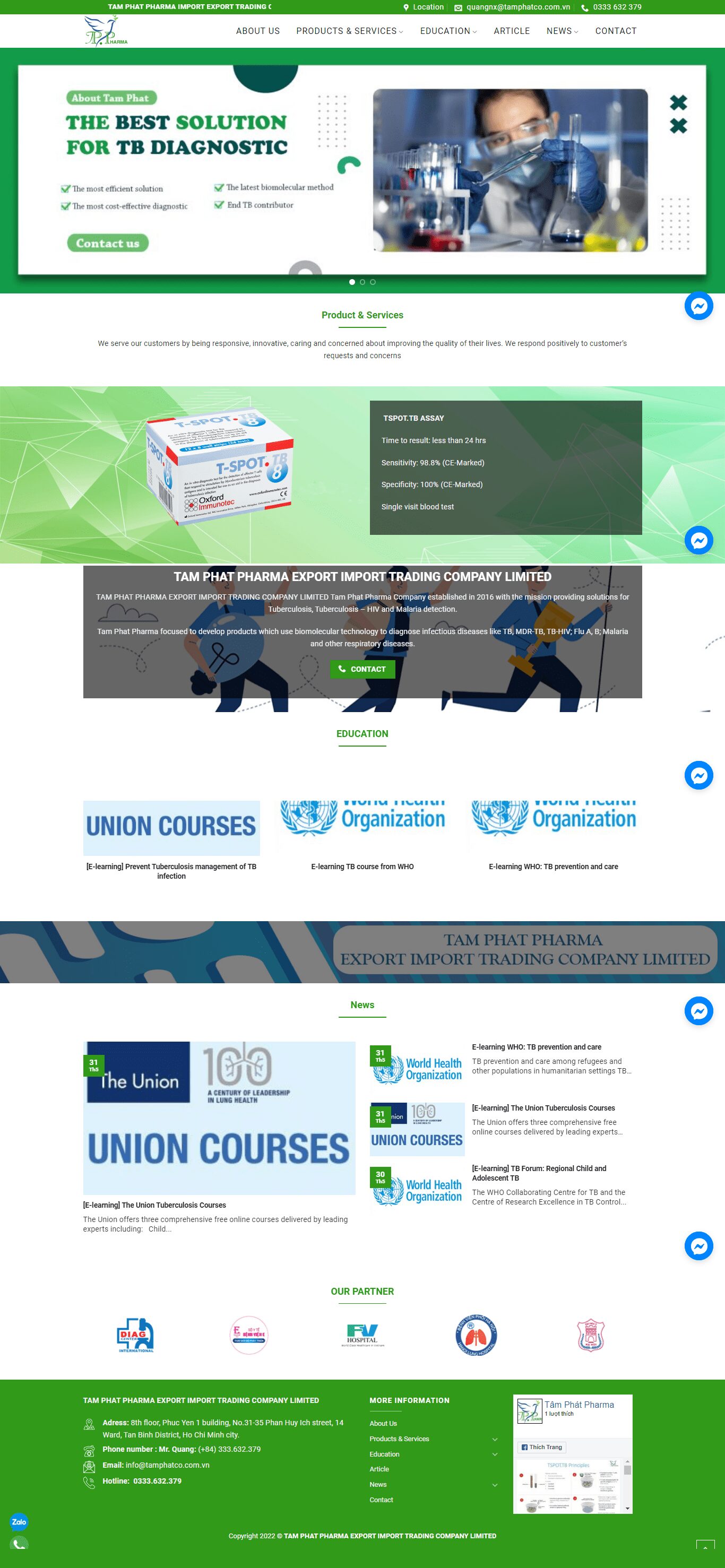 Giới thiệu Dự án Website Tâm Phát