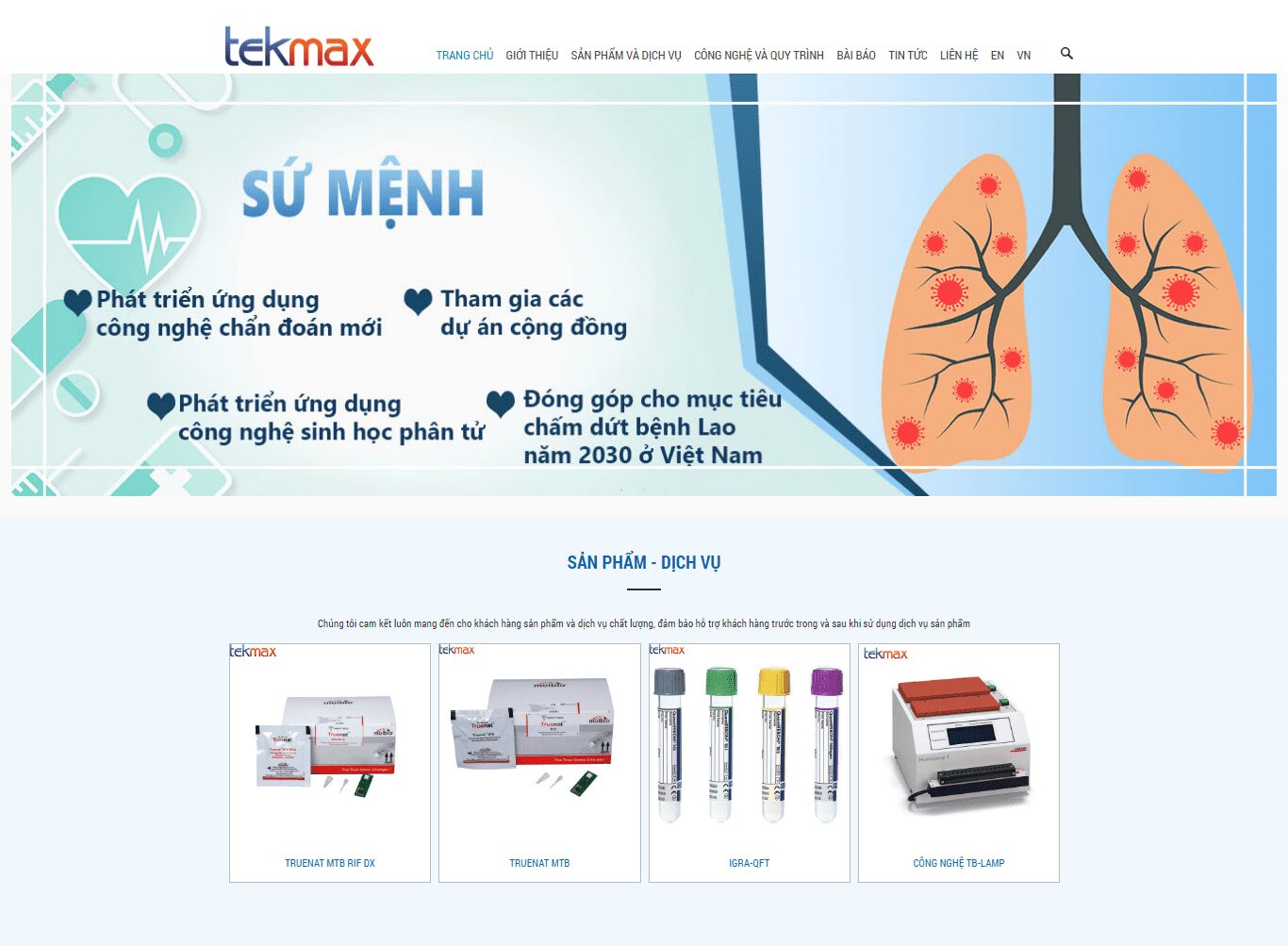 Giới thiệu Dự án Website TEKMAX Việt Nam