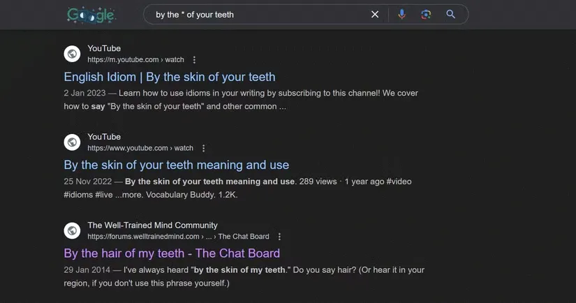 Những thủ thuật tìm kiếm Google nhanh mà bạn nên biết